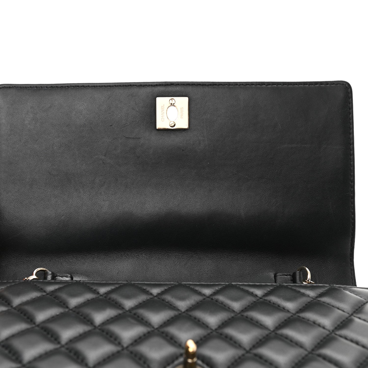 Chanel Lambskin Quilted Fantasy Pearl Flap Black 13 of 14