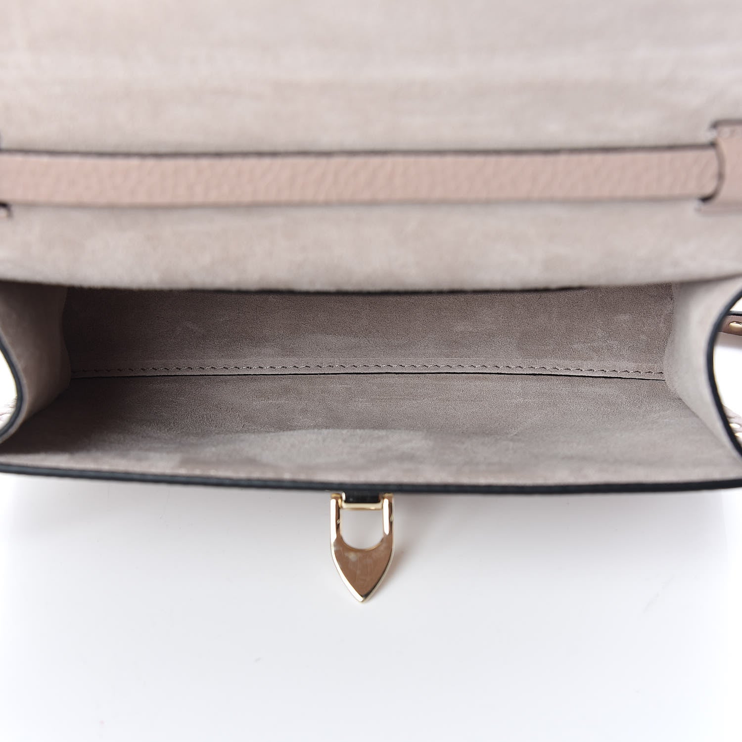 Valentino Garavani Pebbled Calfskin Medium Rockstud Flip Lock Crossbody Bag Poudre 7 of 9
