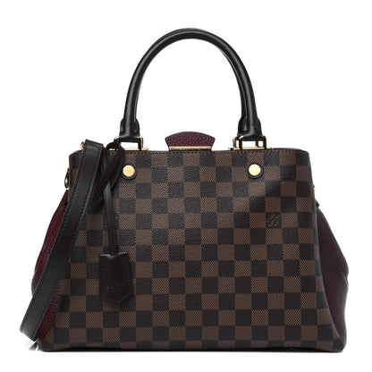 Louis Vuitton Damier Ebene Cuir Taurillon Brittany Bordeaux 1 of 6