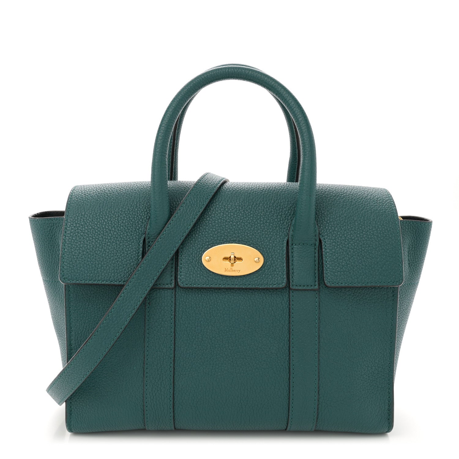 Mulberry Classic Grain Small New Bayswater Ocean Green 1 of 10