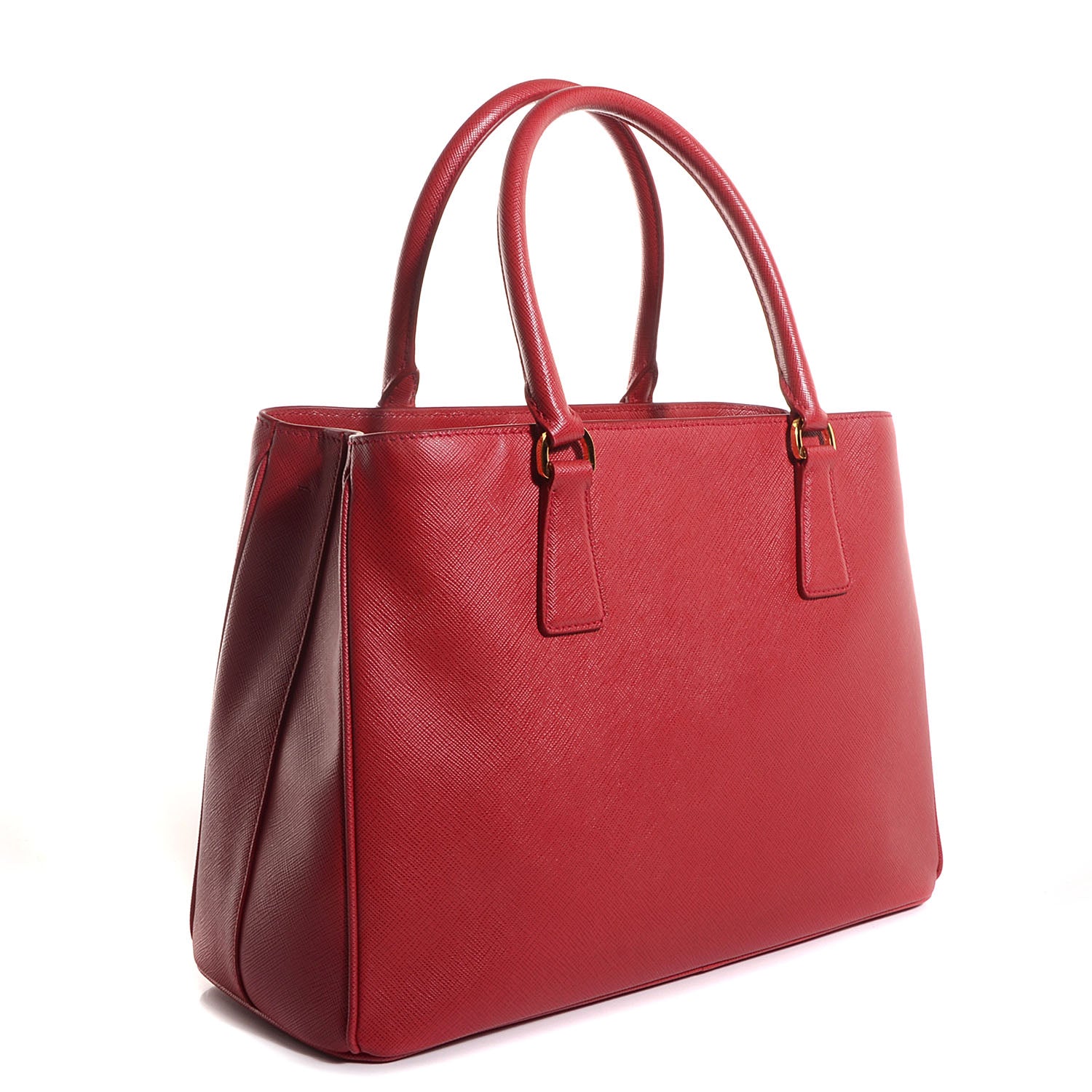 Prada Saffiano Lux Medium Tote Fuoco 3 of 13