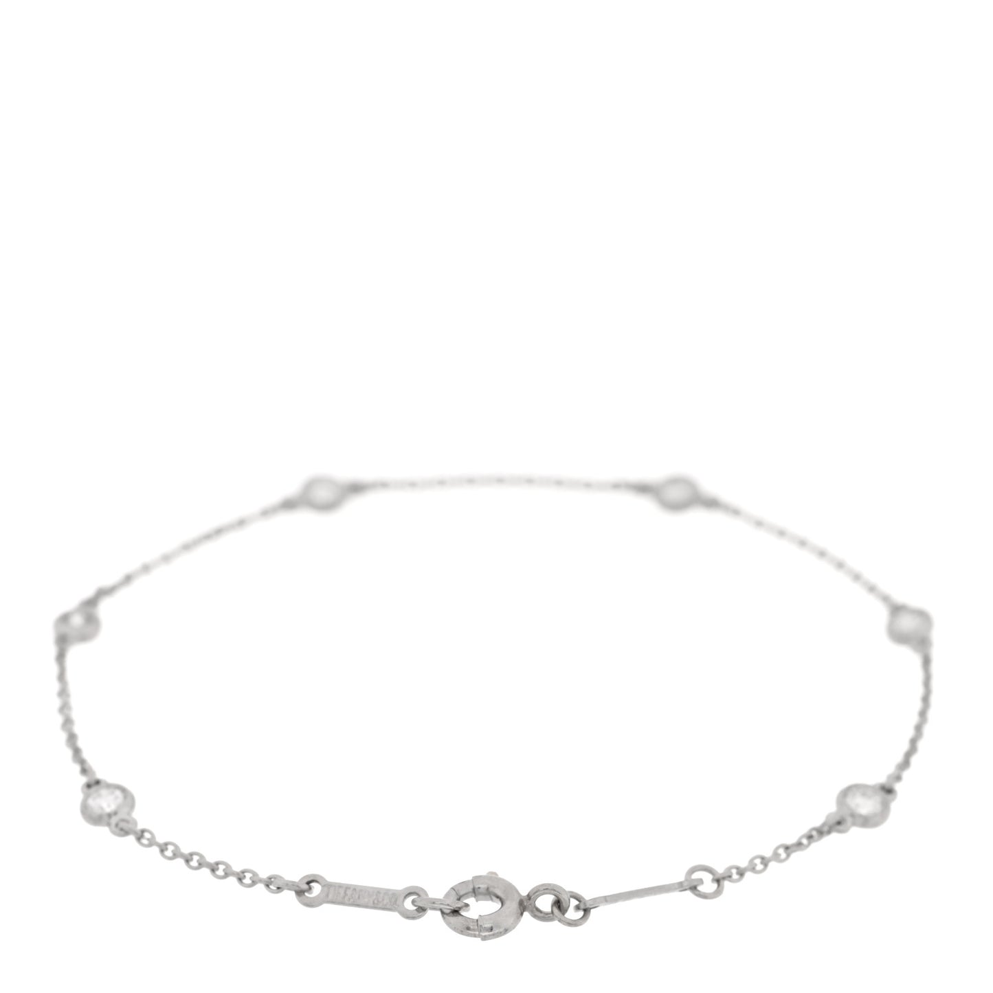 Platinum Diamond .30ctw Elsa Peretti Diamonds by the Yard Station Bracelet