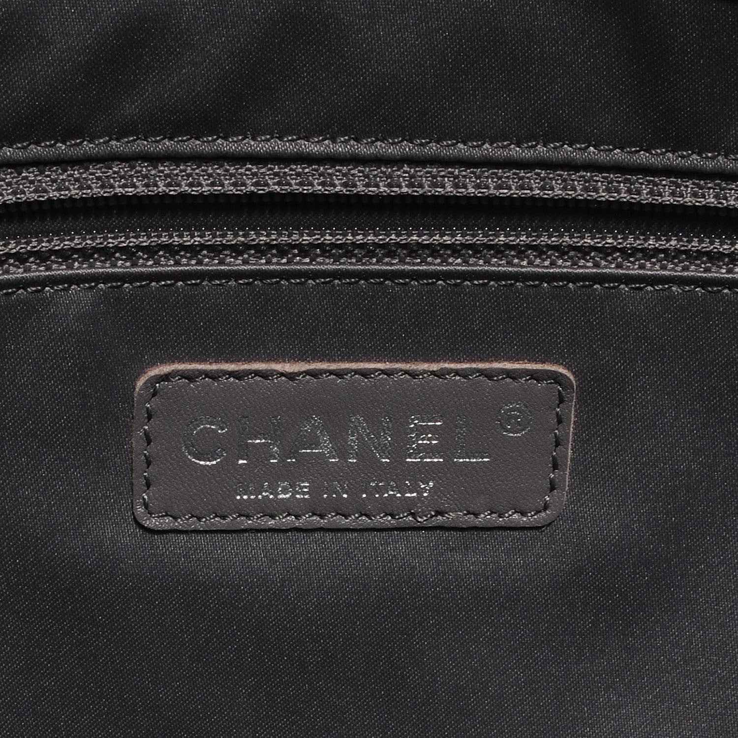 Chanel Caviar Quilted XL Grand Shopping Tote GST Navy Blue 5 of 7