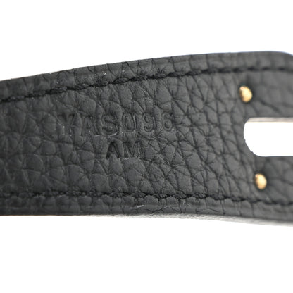Hermes Taurillon Clemence Lindy 30 Black 7 of 14