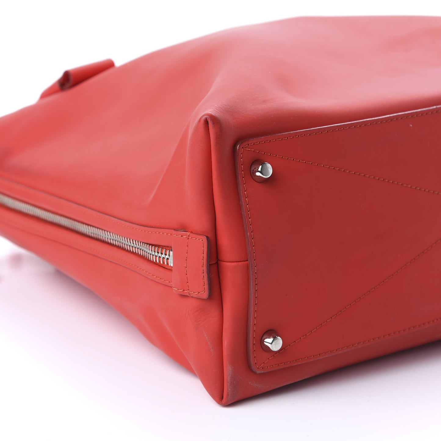 Calfskin Coated Rubber Shiela Tote Flame