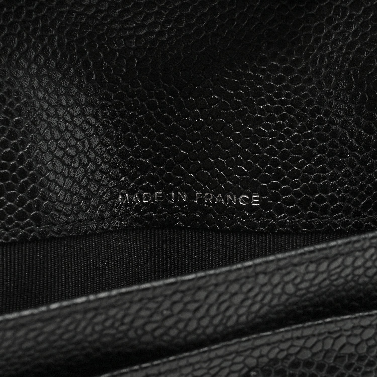 Chanel Caviar Quilted Yen Wallet Black 7 of 8