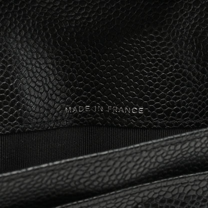Chanel Caviar Quilted Yen Wallet Black 7 of 8