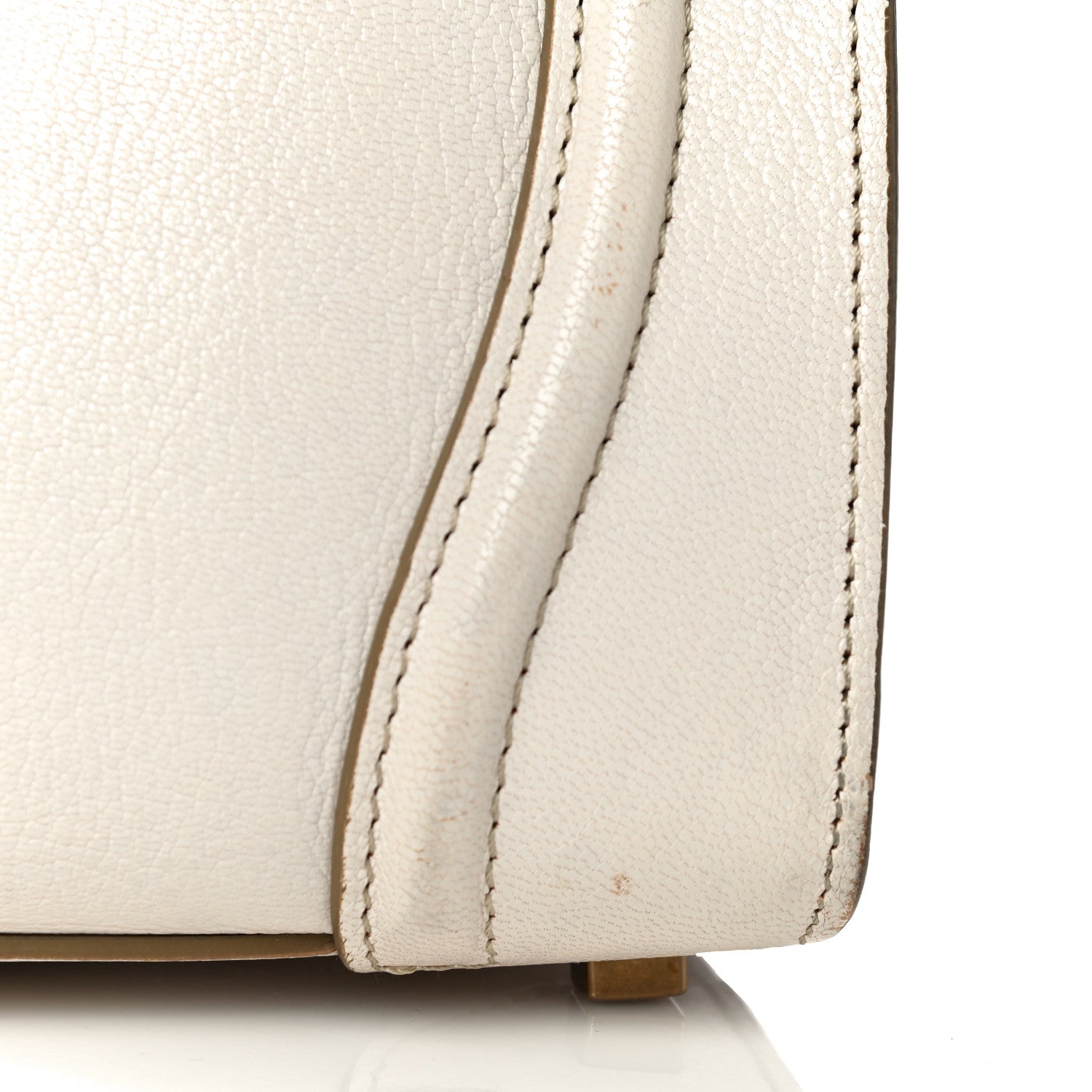 Celine Goatskin Mini Luggage White 24 of 33