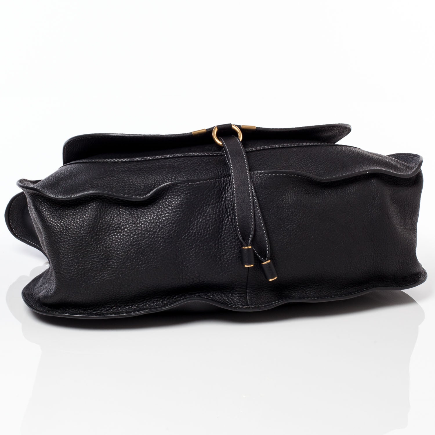 Chloe Leather Large Marcie Satchel Black 5 of 11