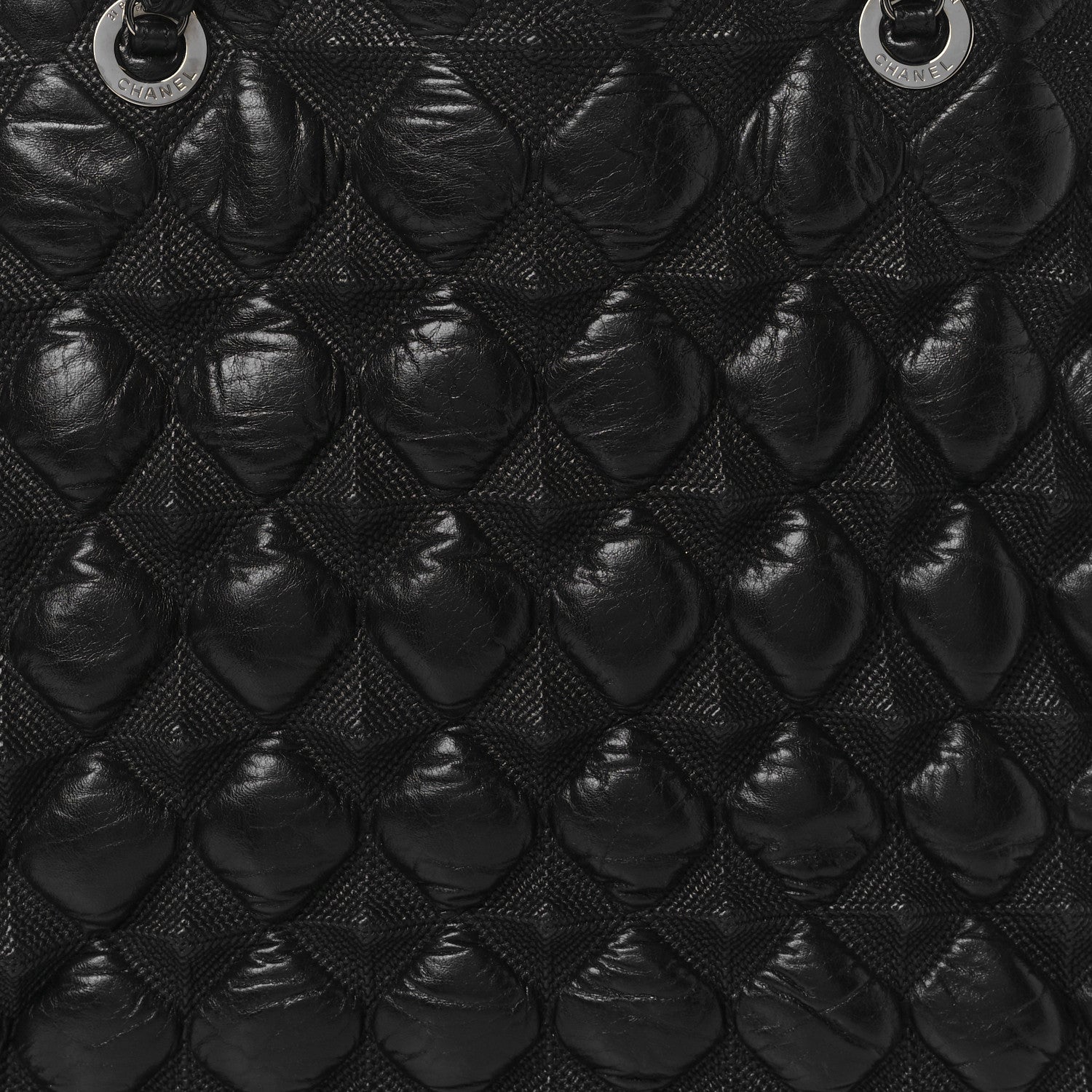 Chanel Glazed Lambskin Quilted Large Stravinsky Tote Black 7 of 9