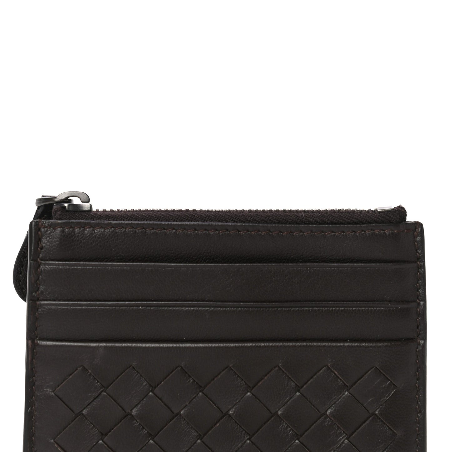 Nappa Intrecciato Zip Card Case