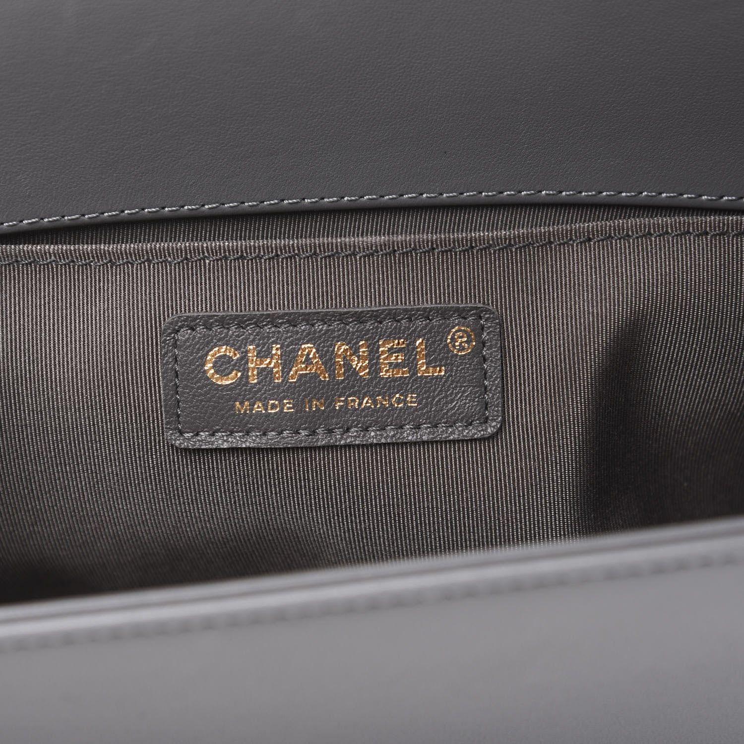 Chanel Lambskin Quilted Medium Boy Flap Grey 5 of 11