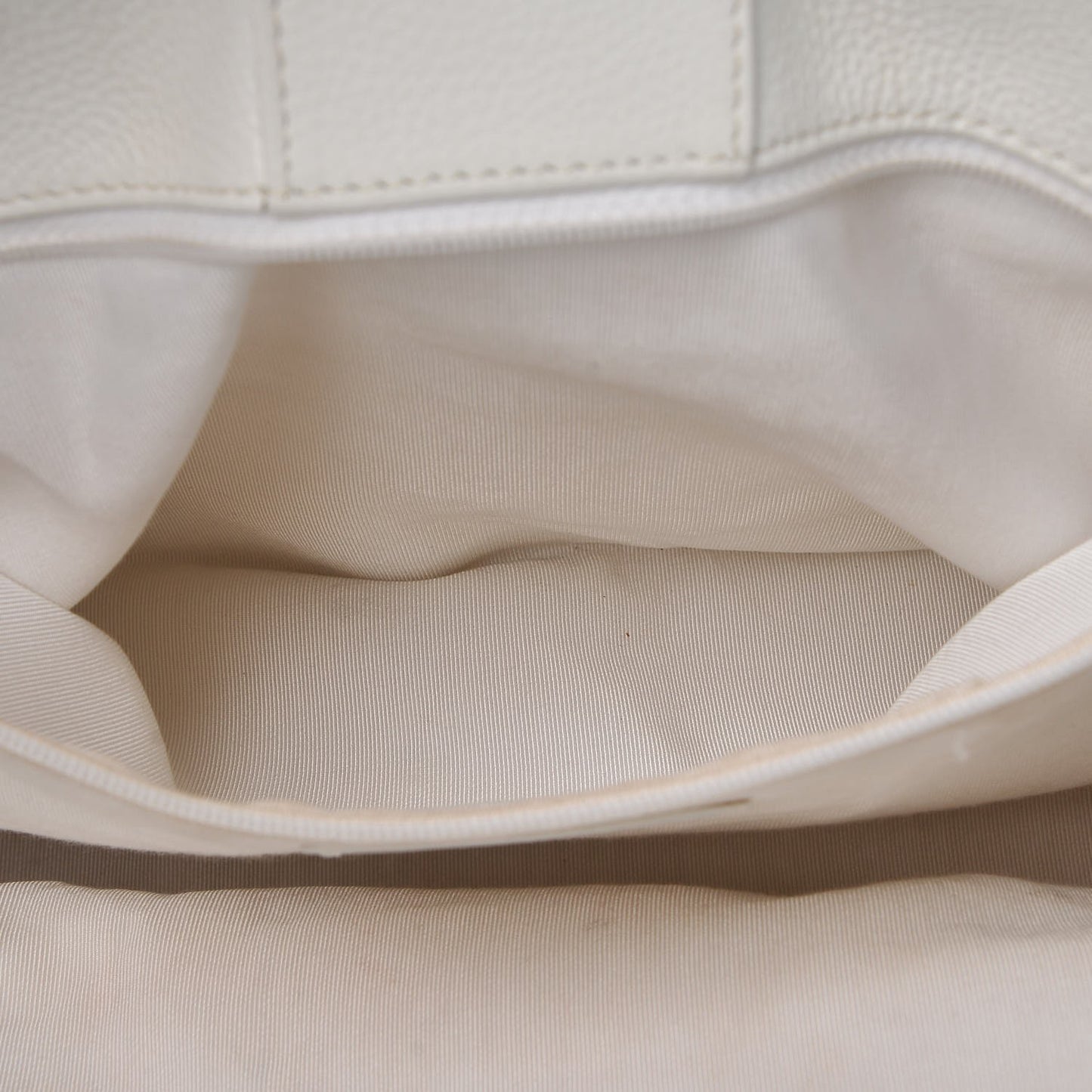 Calfskin Cerf Executive Shopper Tote White