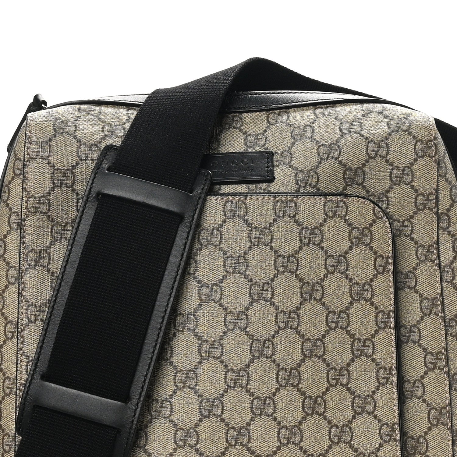 Gucci GG Plus Monogram Front Pocket Messenger Dark Brown 8 of 11