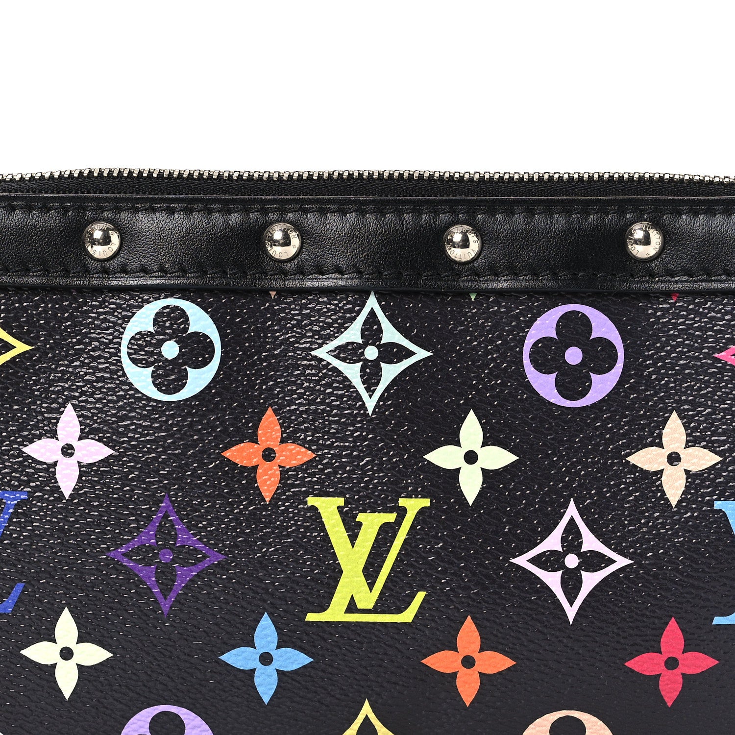 Louis Vuitton LV X TM Monogram Multicolor Pochette Accessories Black 8 of 10