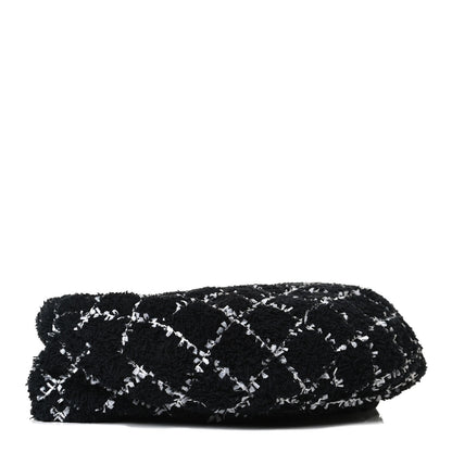 Chanel Tweed Beret Hat M Black White 4 of 6