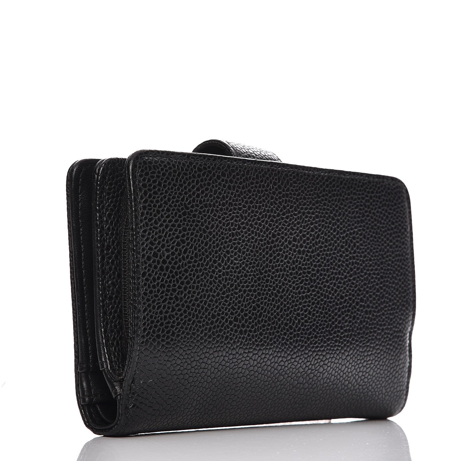 Chanel Caviar Timeless CC French Wallet Black 3 of 8