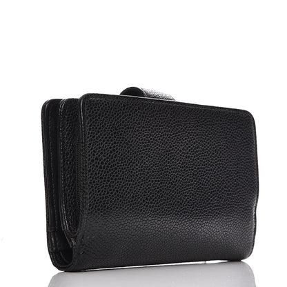 Chanel Caviar Timeless CC French Wallet Black 3 of 8