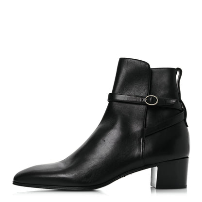 Saint Laurent Calfskin Mens Terry 45 Boots 42 Black 1 of 14