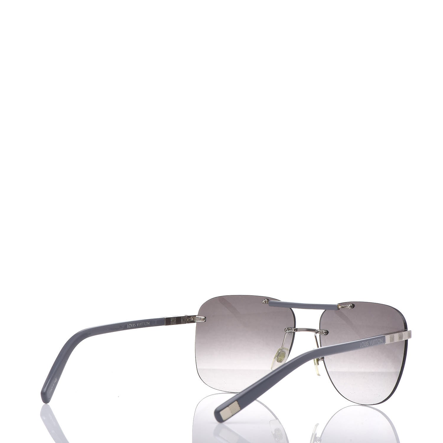 Louis Vuitton Aviator Sunglasses Z0586U Silver 4 of 7