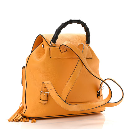 Gucci Cellarius Calfskin Medium Bamboo Backpack Orange 3 of 12
