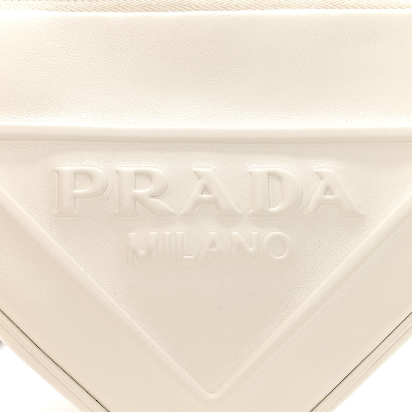 Grace Lux Triangle Shoulder Bag White