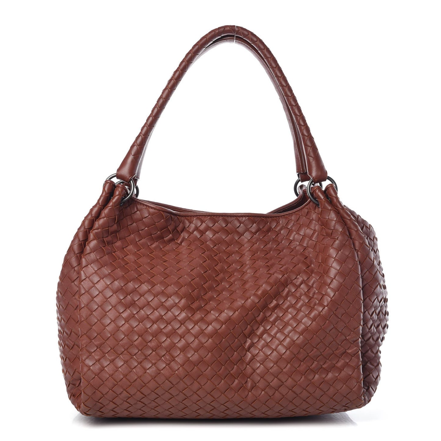 Nappa Intrecciato Parachute Bag Brique
