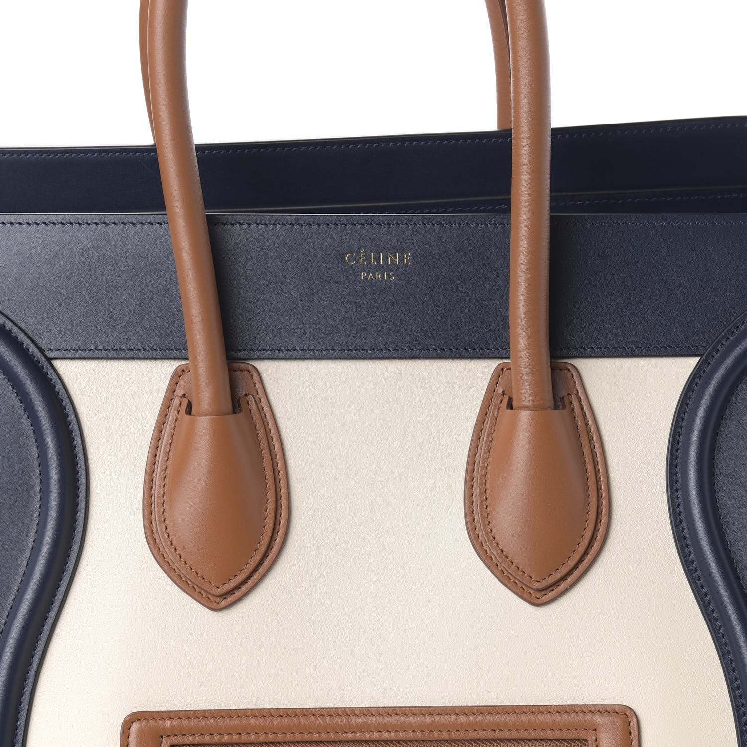 Celine Smooth Calfskin Mini Tri-Color Luggage Brown 9 of 9