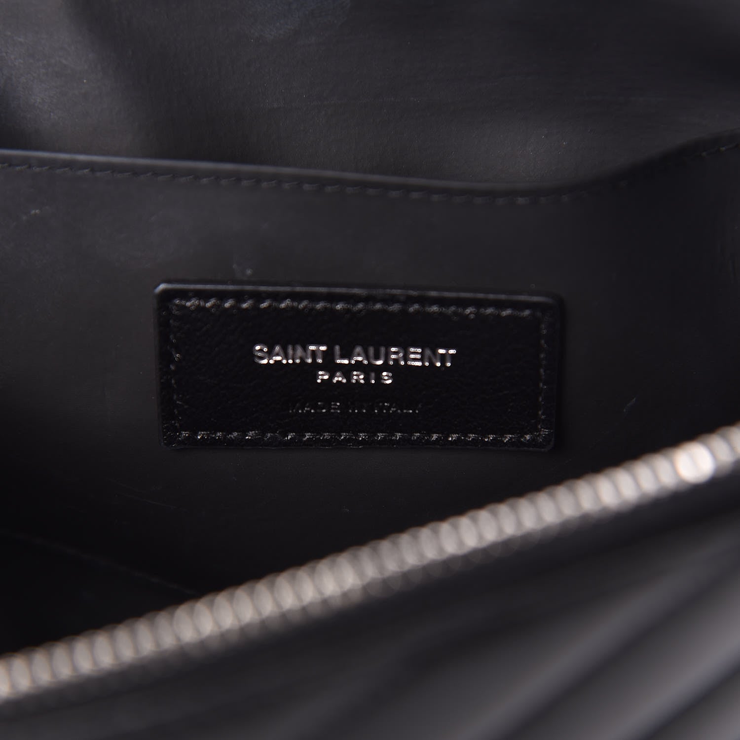 Saint Laurent Lambskin Matelasse Cosmetic Case Black 8 of 10