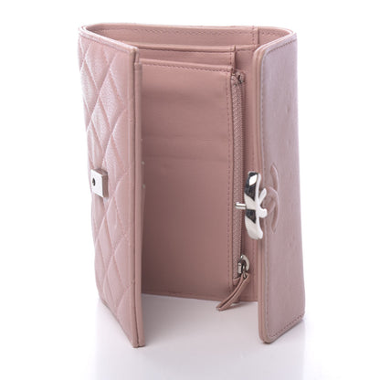 Chanel Lambskin Quilted CC Box Flap Wallet Light Pink 5 of 16