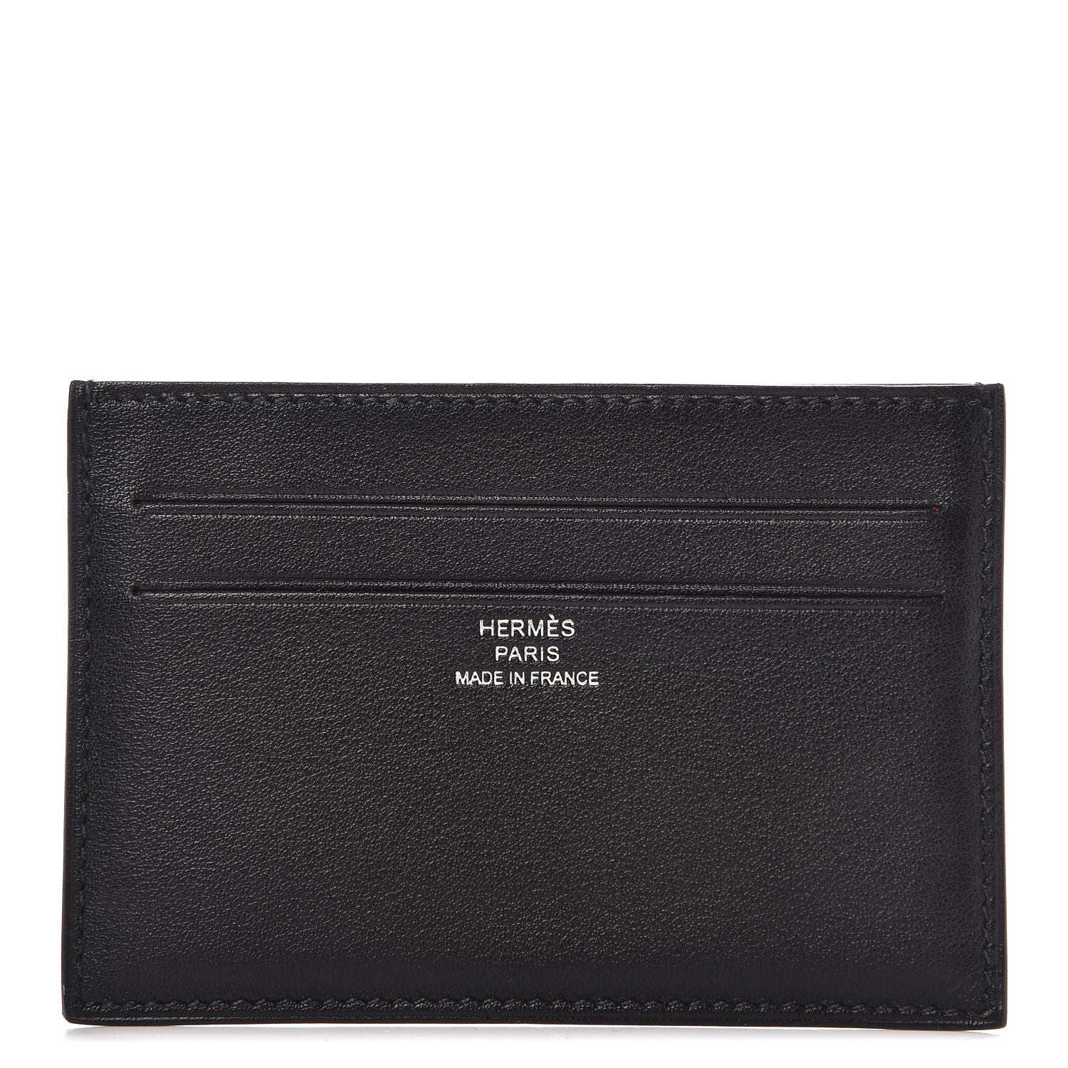 Hermes Swift Citizen Twill Card Case Black 1 of 8