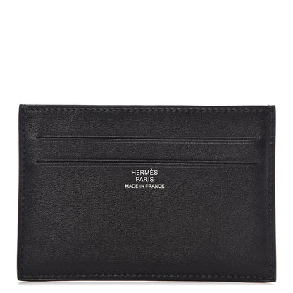 Hermes Swift Citizen Twill Card Case Black 1 of 8