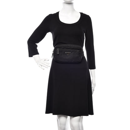 Prada Tessuto Nylon Belt Bag Black 2 of 11
