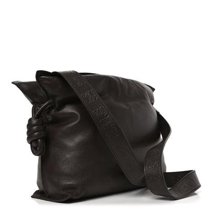 Loewe Calfskin Flamenco Puffer Knot Bag Dark Brown 3 of 9