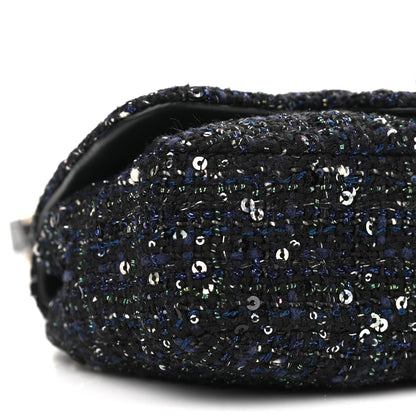 Chanel Tweed Mini Pearl Handle Flap Black Ecru 5 of 10