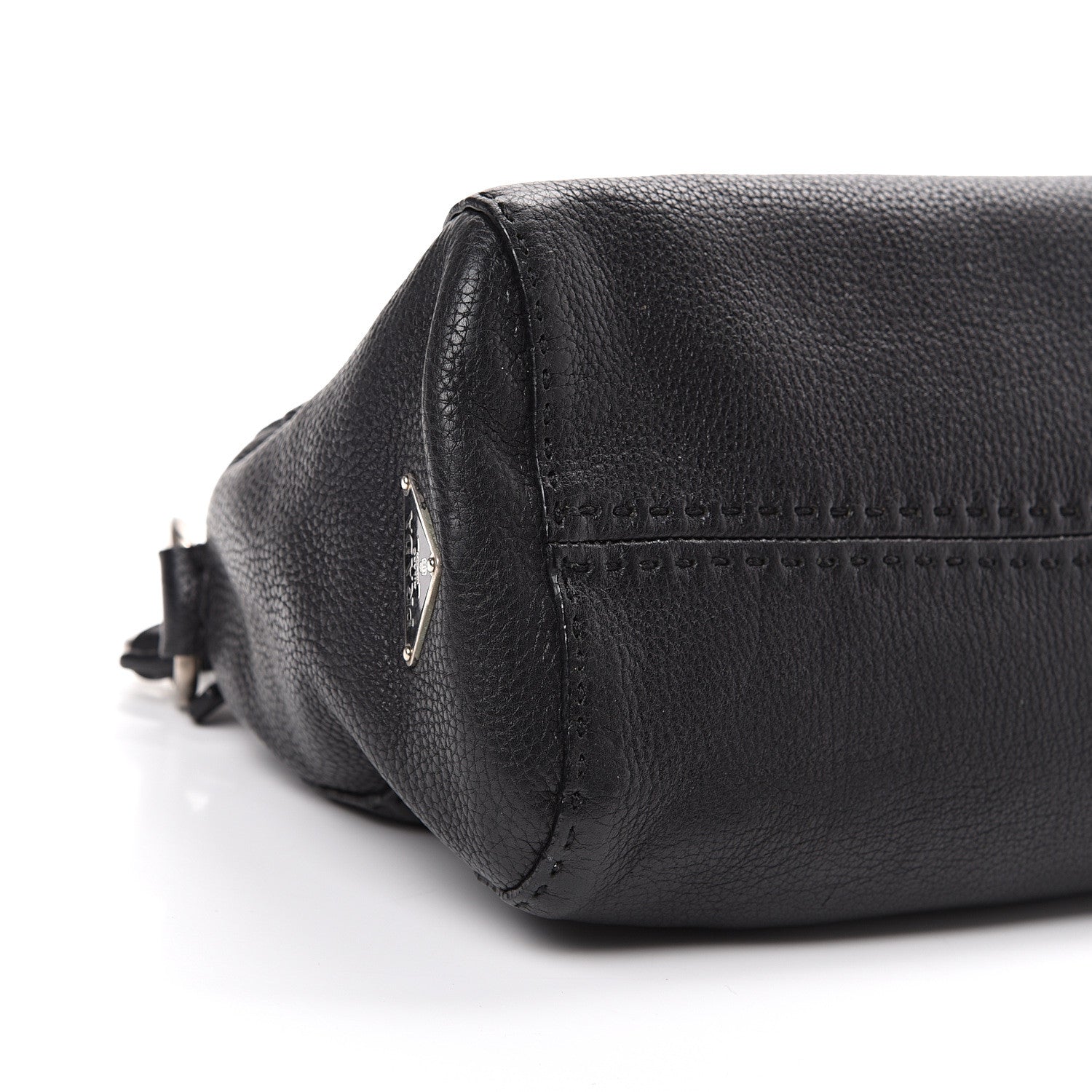 Prada Vitello Daino Shoulder Bag Black 8 of 12