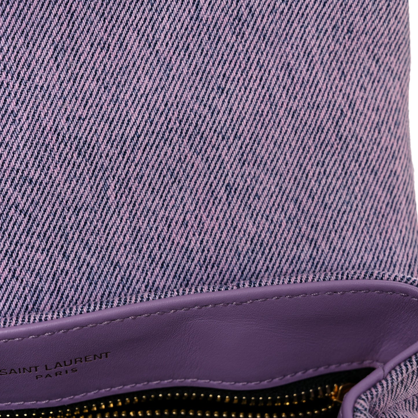 Denim Y Quilted Monogram Toy Loulou Crossbody Bag Bleached Lilac
