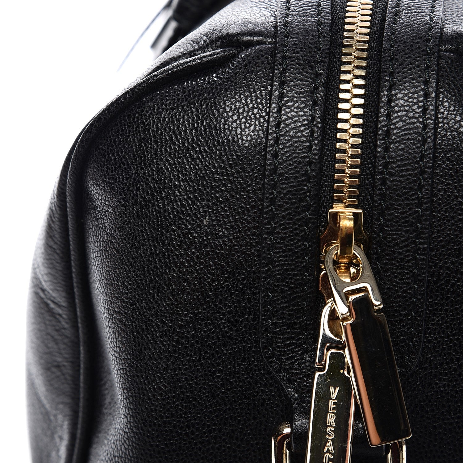 Versace Calfskin Palazzo Duffle Bag Nero Black 10 of 10