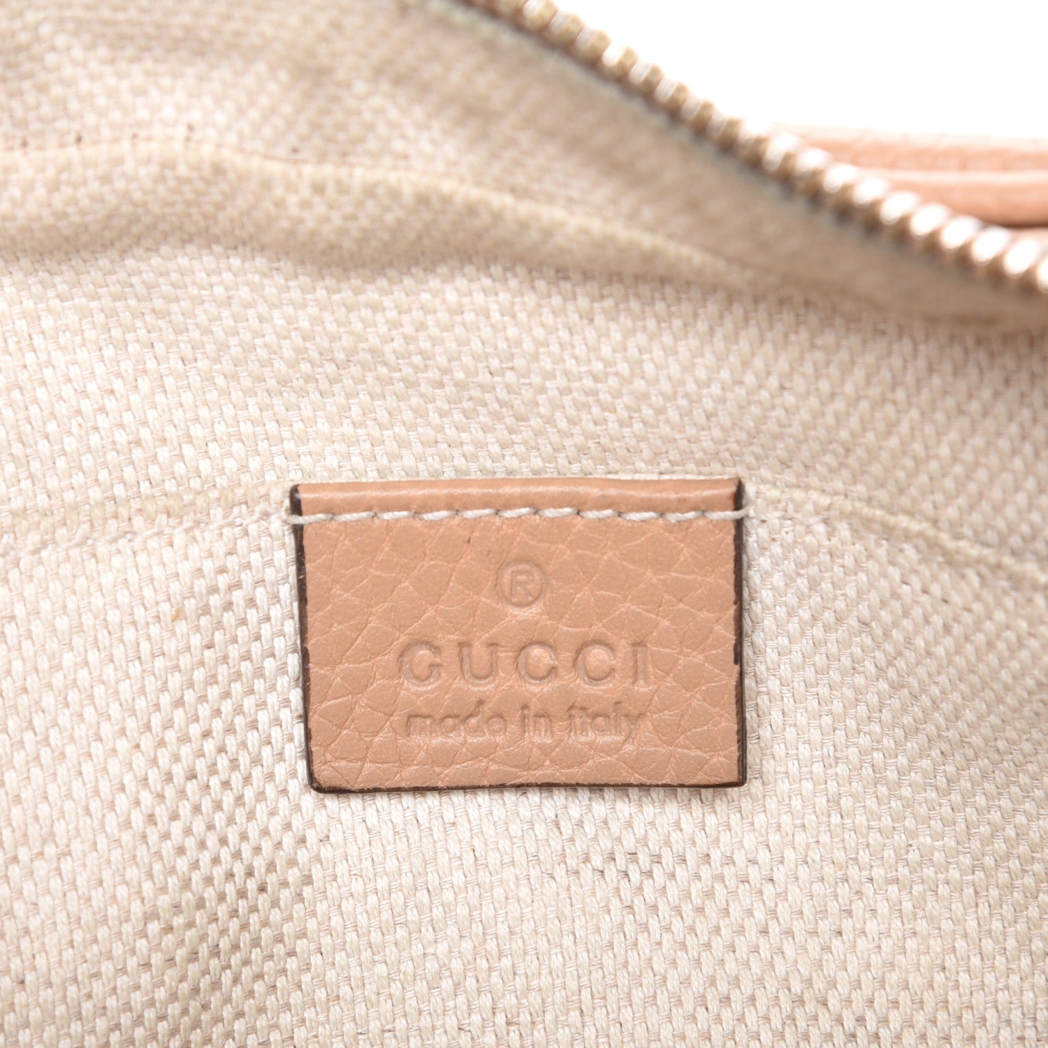 Gucci Pebbled Calfskin Small Soho Disco Bag Camelia 6 of 11