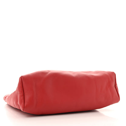 Chanel Shiny Crumpled Calfskin Quilted 31 Shopping Bag Red 4 of 13