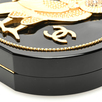 Chanel Resin Crystal CC Owl Black 10 of 11