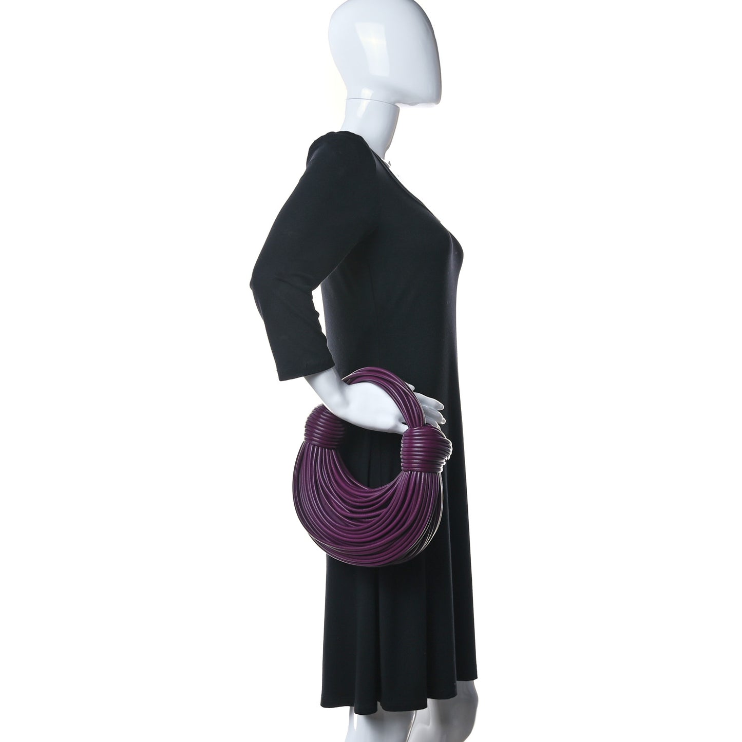 Nappa Mini Tubular Double Knot Grape