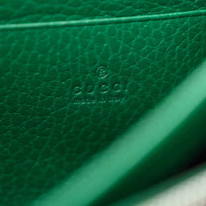 Gucci Calfskin Mini Dionysus Chain Wallet Emerald 6 of 11