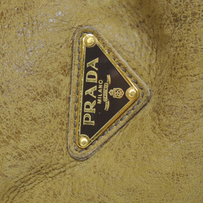 Prada Shearling Fox Fur Trim Tote 6 of 9