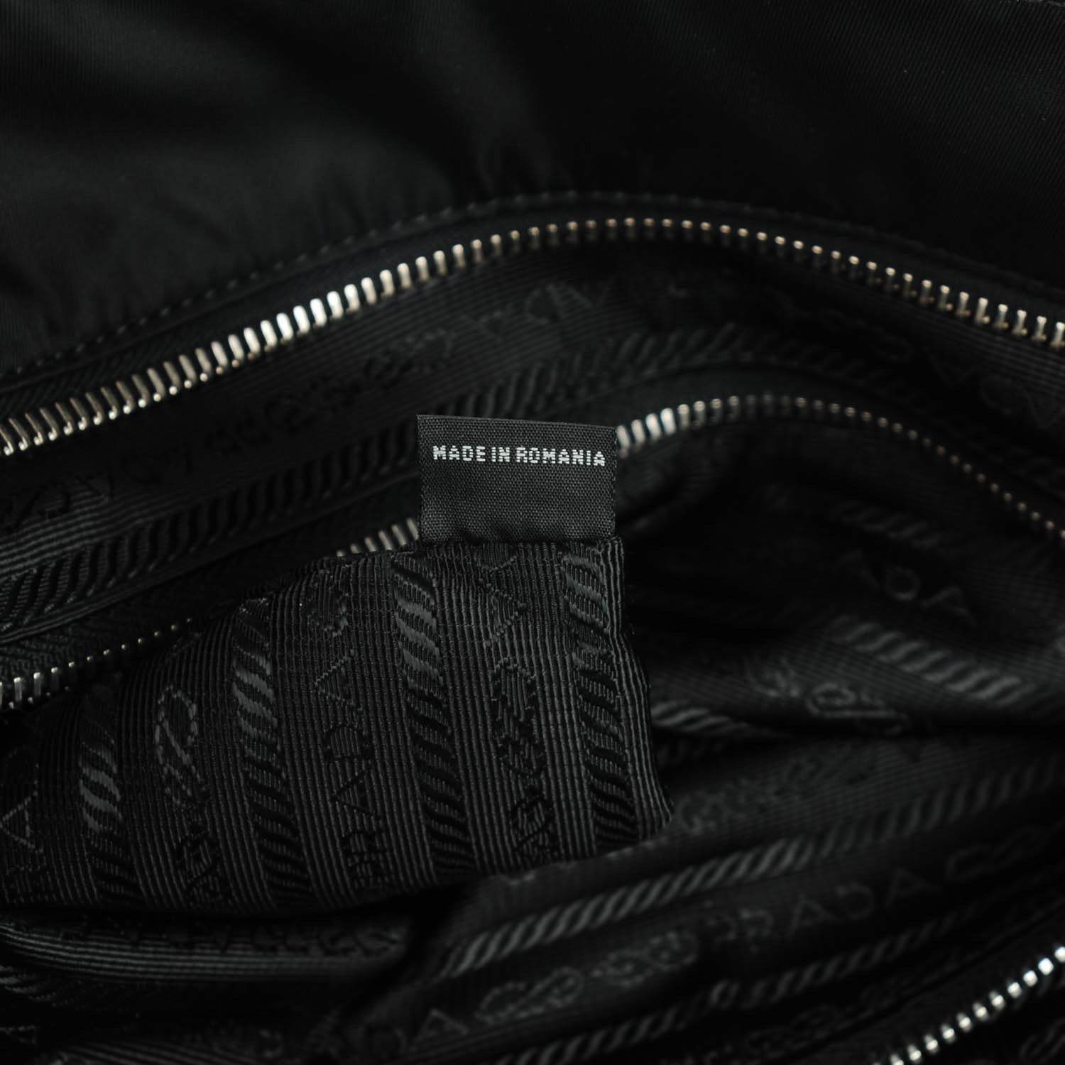 Prada Saffiano Tessuto Nylon Tote Nero Black 7 of 8