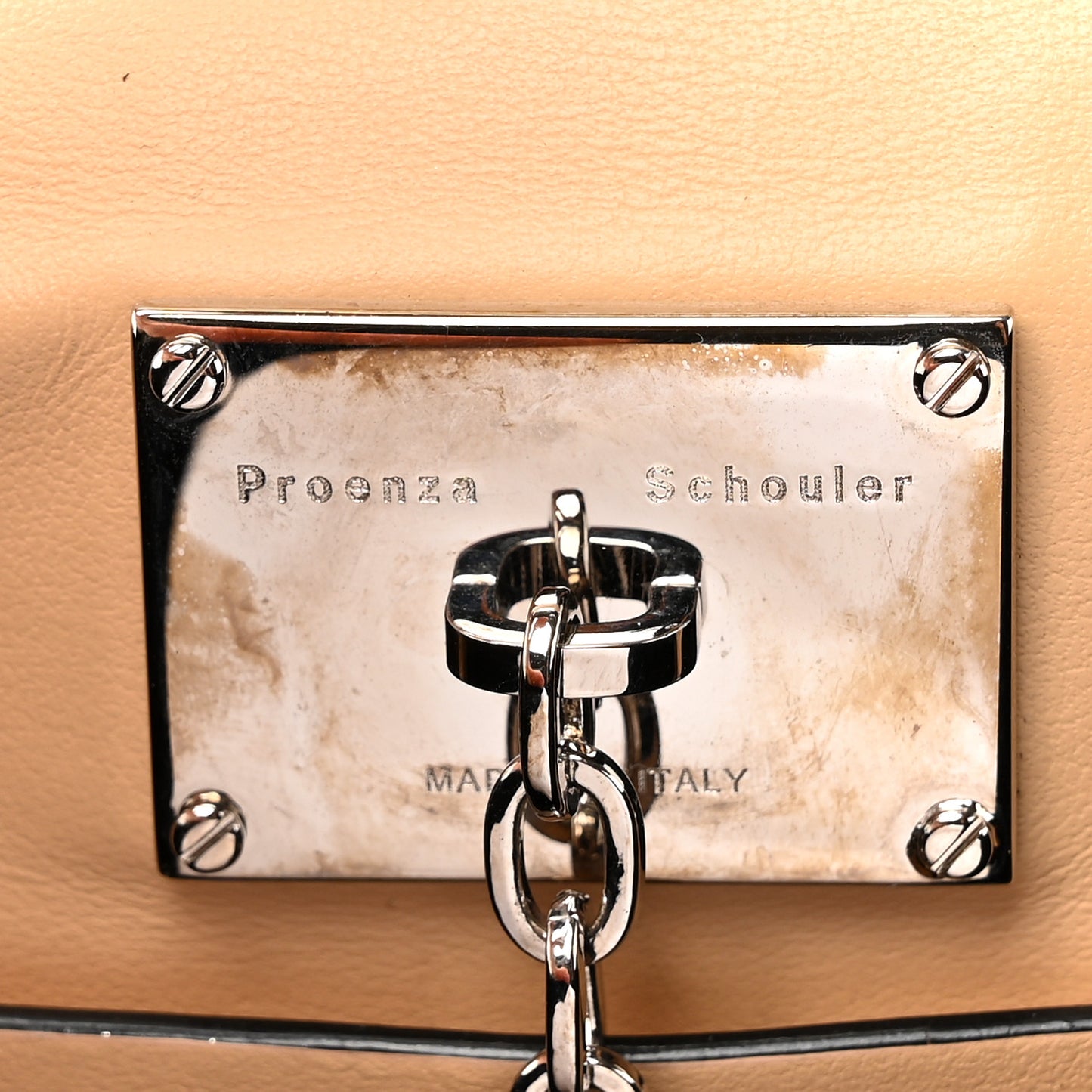 Calfskin Hava Top Handle Bag Warm Sand