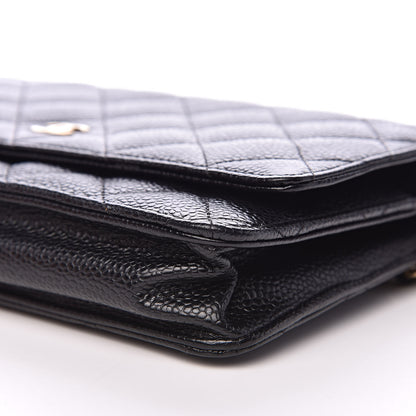 Chanel Caviar Quilted Wallet On Chain WOC Black 9 of 11