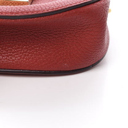 Chloe Grained Lambskin Nano Drew Shoulder Bag Plaid Red 13 of 14