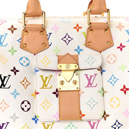 Louis Vuitton Monogram Multicolor Speedy 30 White 7 of 11