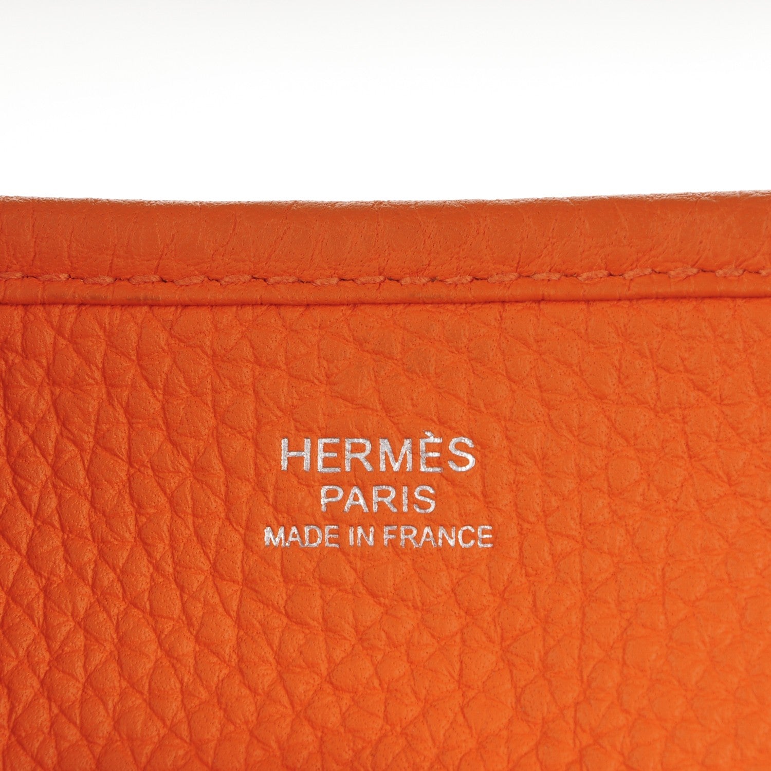 Hermes Taurillon Clemence Evelyne III PM Orange 6 of 7